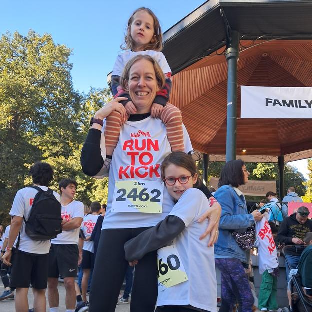 Run with 2 kids!