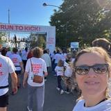 Stéphanie of YouConnect walks for KickCancer