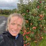 Liesbeth voor Team Warre