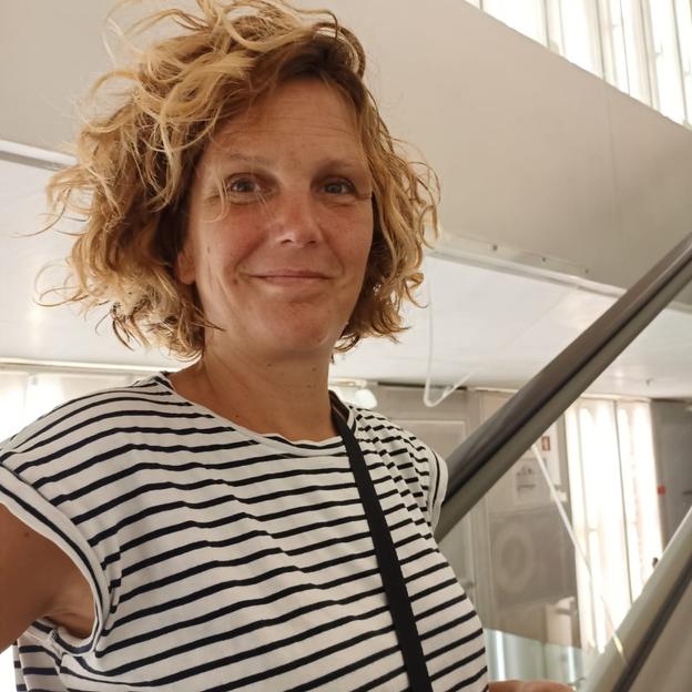 Liselotte voor Team Warre