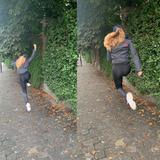 Ade kicks it !