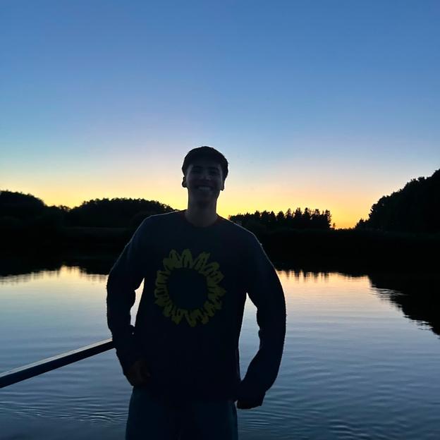 Manu voor team Warre