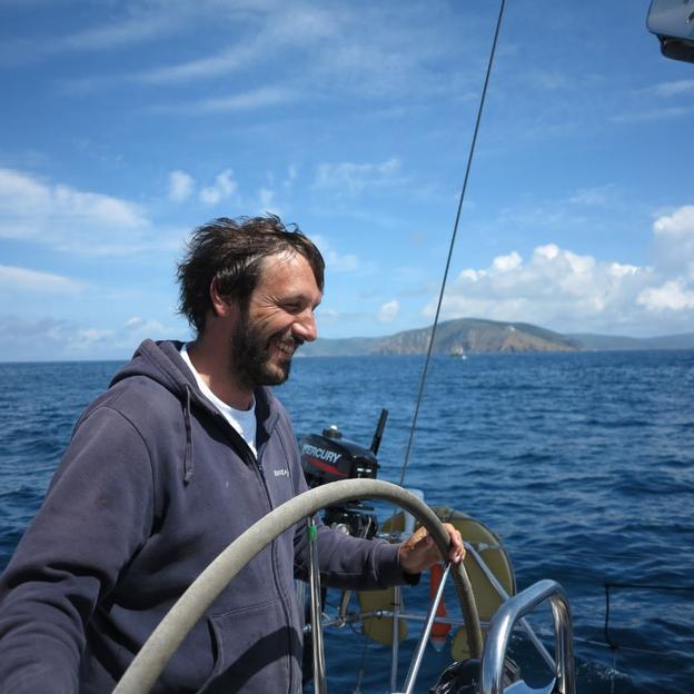 Vincent Rousseau dans la boue