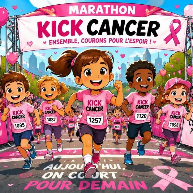 L'école "Les Lilas" marche contre le cancer