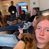 Elien voor team Warre