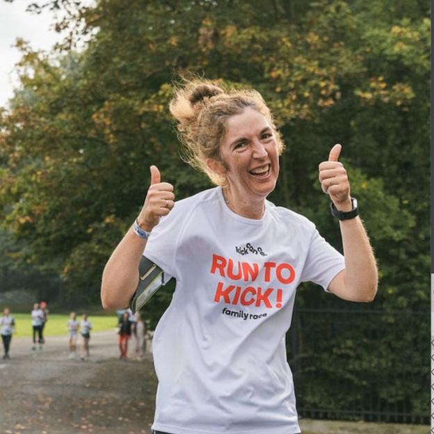 Inge loopt voor KickCancer