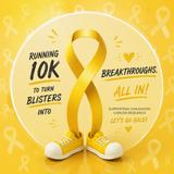 Running 10K to turn blisters into breakthroughs💛... All in !